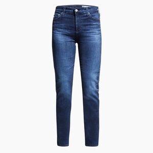 AG Adriano high rise straight dark blue jeans size 26